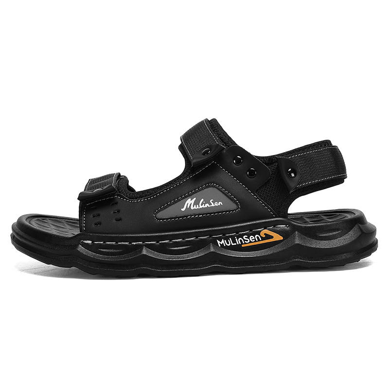 Mulinsen Beach Sandals Men's Black/Khaki