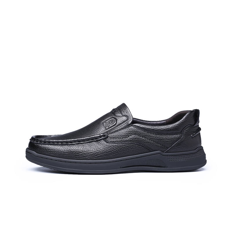 LAORENTOU Casual Leather Shoes Men's Low Top Brown