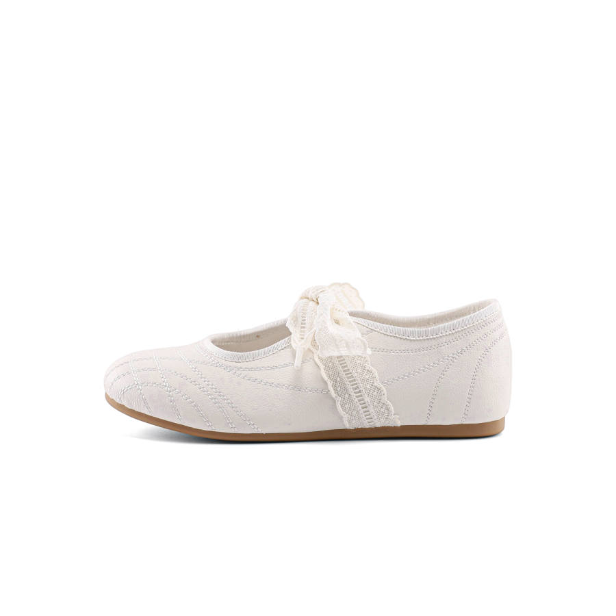 JOSINY Mary Jane Shoes Women's Ecru