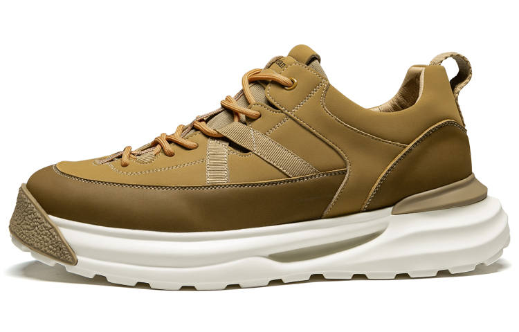 LEAVELAND Casual Shoes Men's Low Top Earth Yellow/Black