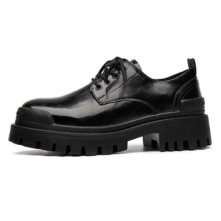 KAQIAODI Microfiber Leather Casual Shoes Men's Black