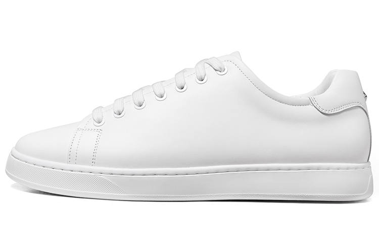 THOM WILLS Business Casual Versatile White Sneakers Skateboard Shoes Men's White