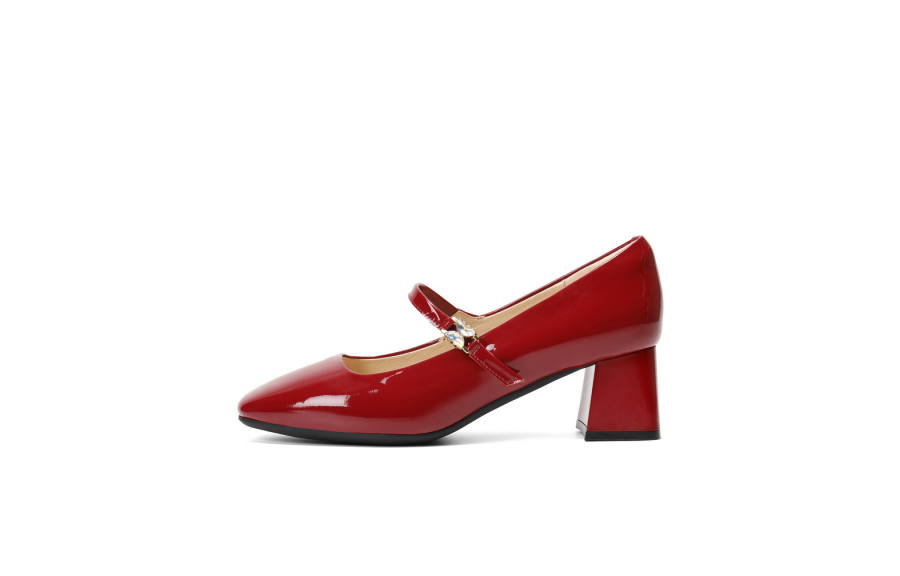 BELLE Jenny Girl Collection Cow Leather Mary Jane Shoes Women's