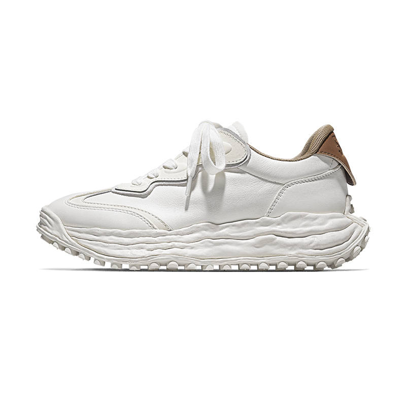 SALAXI Cow Leather Low top Casual Shoes Unisex