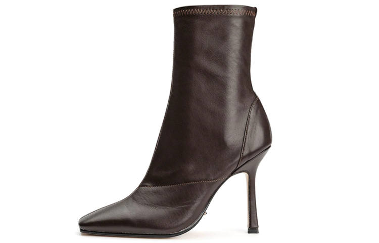 Tony Bianco HALSEY Cow Leather Sheepskin Ankle Boots 10.5cm Women's