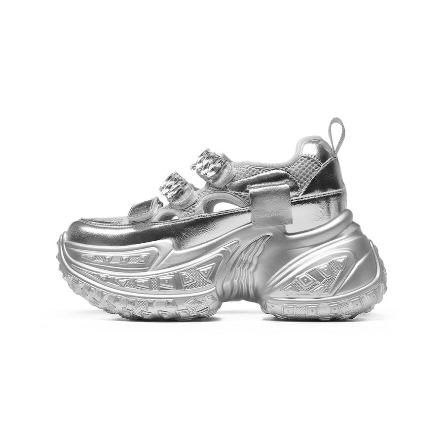 CARDANRO Synthetic Leather Low top Chunky Sneakers Women's
