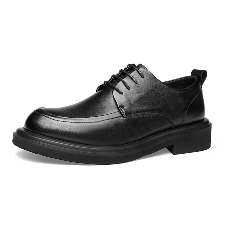 FAPAI Casual Leather Shoes Men's Low Top Brown/Black