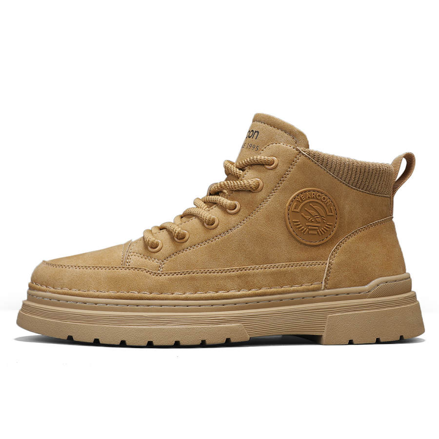YEARCON YEARCON Synthetic Leather Short Combat Boots Men's