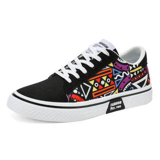 SHOUBA Low top Canvas Shoes Men's Black