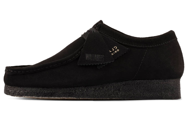 Clarks Originals Cow Split Leather Abrasion Resistant Breathable Low top Casual Shoes Women's Black