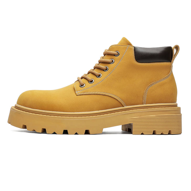 CHILANG CHILANG PU Short Combat Boots Men's