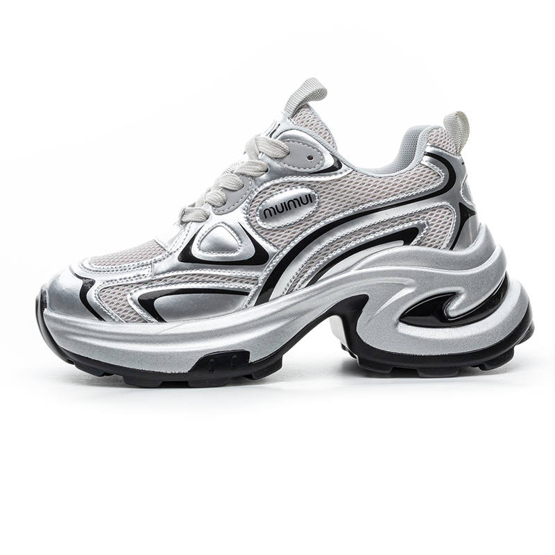 CHOVO Cow Leather Low top Chunky Sneakers Women's