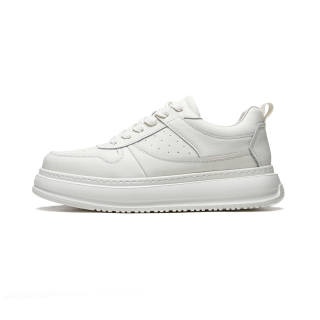 Meixi Non slip Lightweight Low top Skateboard Shoes Men's Ecru