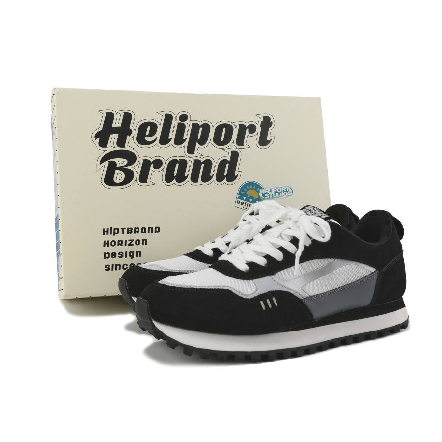 HELIPORT Low top Casual Shoes Men's Black Box Included
