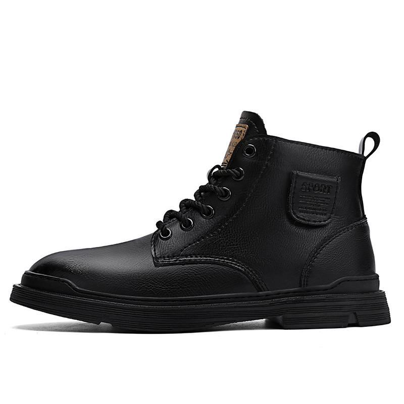 GONGNIUMEILI PU Short Combat Boots Unisex