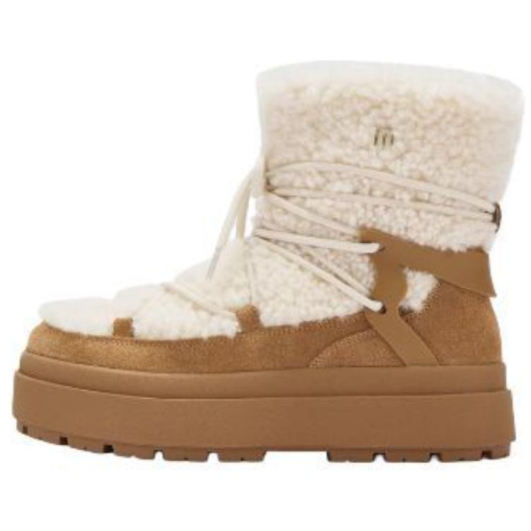 73Hours Hokkaido First Snow Short Snow Boots Women's Brown