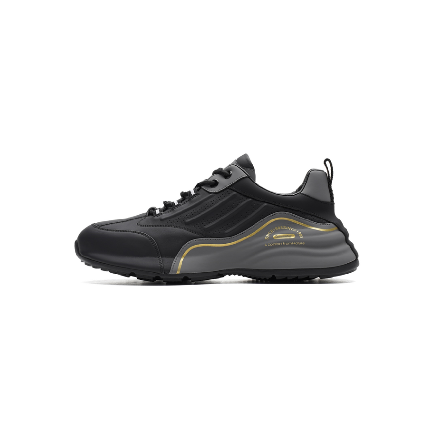 AOKANG Slip Resistant Abrasion Resistant Low top Casual Shoes Men's Black
