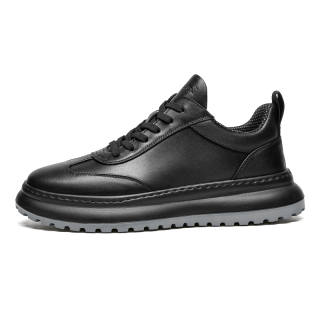 LEAVELAND Top Grain Cow Leather Comfortable Minimalist Style Platform Lightweight Sports, Fleece Lined And Unlined