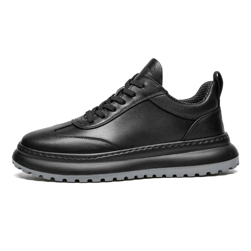 LEAVELAND Top Grain Cow Leather Comfortable Minimalist Style Platform Lightweight Sports, Fleece Lined And Unlined