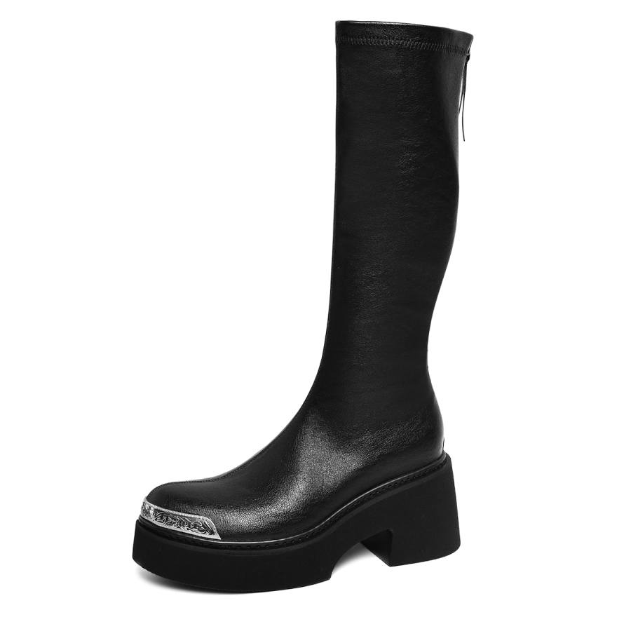 CAMEIDO Knee high Boots 7.5cm Women's Black