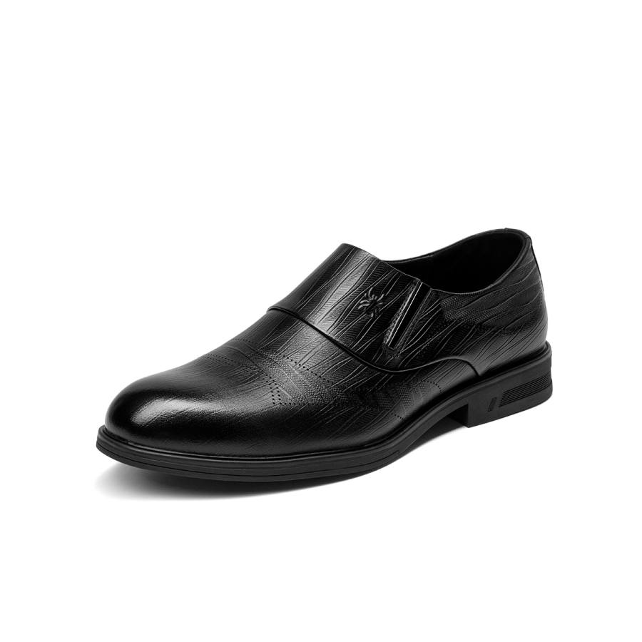 Spider King Cow Leather Casual Shoes Men's Black
