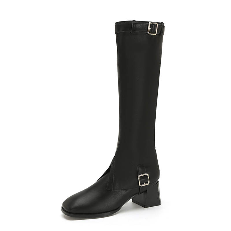 YAFEI XUANYU Knee high Boots 5.5cm Women's Black