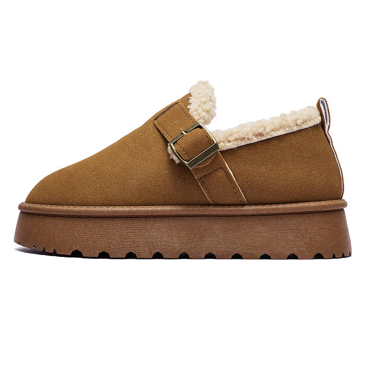 IHBOZ Microfiber Leather Vintage Fleece Lined, Comfortable Versatile Casual Shoes Women's