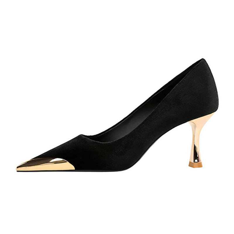 QITUMAUL Suede High Heels Women's