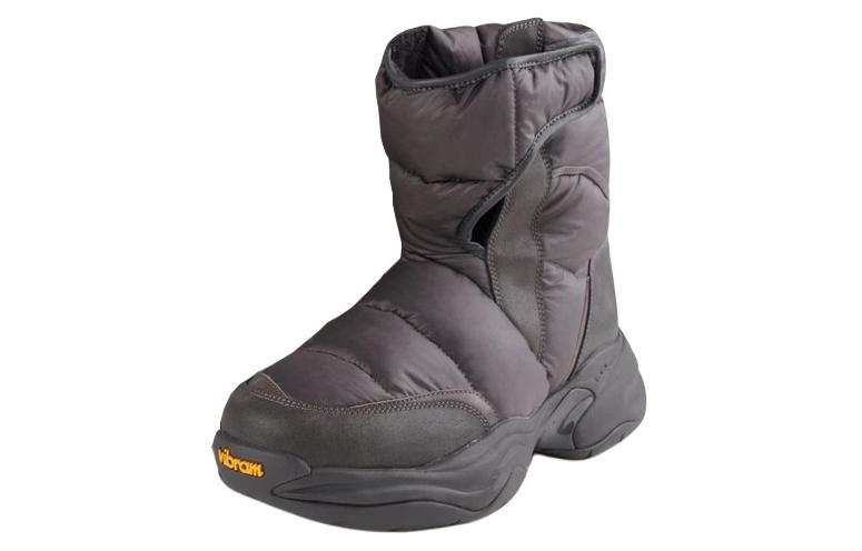 CROQUIS Fabric Snow Boots Men's Dark Gray