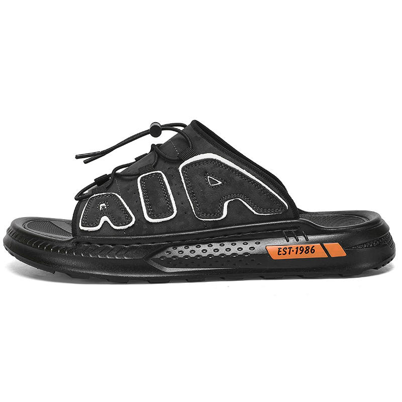CAOZE Rubber Sole Stitching Quick Dry Quick Dry Slide Slippers Men's