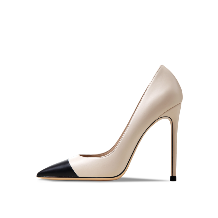 Siwei Siwei Slim Heel High Heels Women's Nude