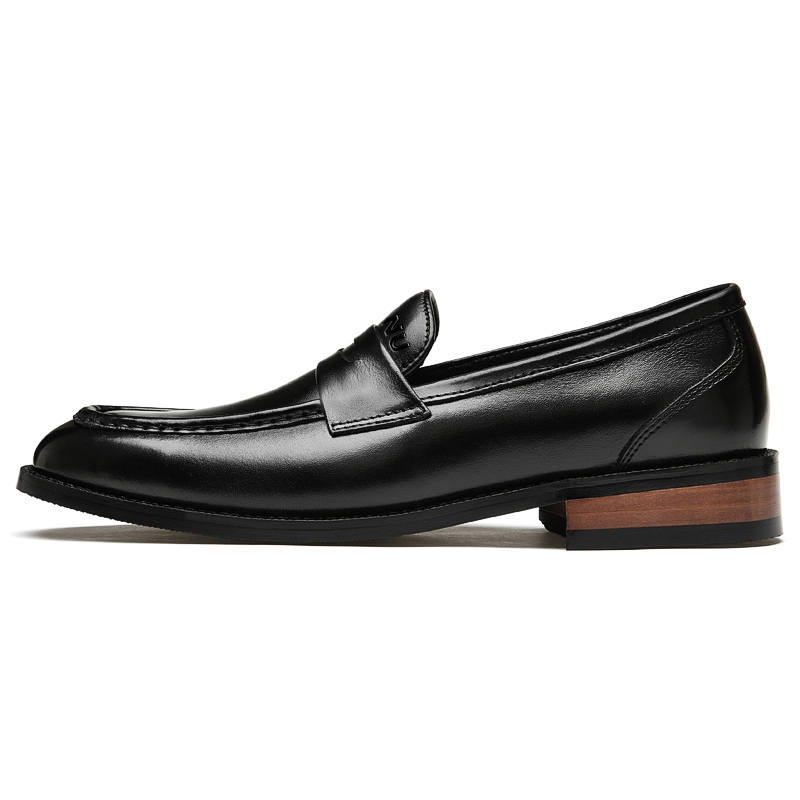 YIMINU Top Grain Cow Leather Dress Shoes Men's