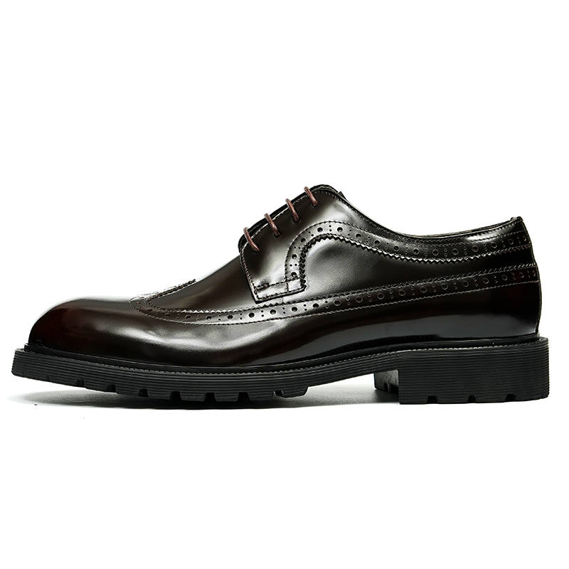ASTON M.JAZZ Brogue Top Grain Cow Leather Dress Shoes Men's