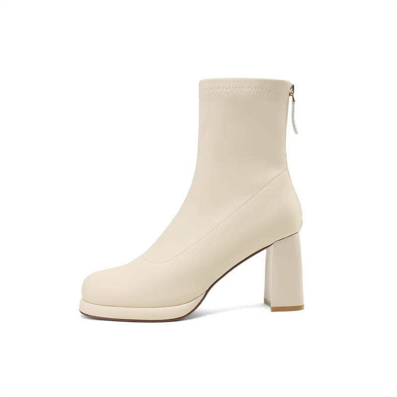 DAPHNE DAPHNE Ankle Boots Women's Beige/Black/Coffee