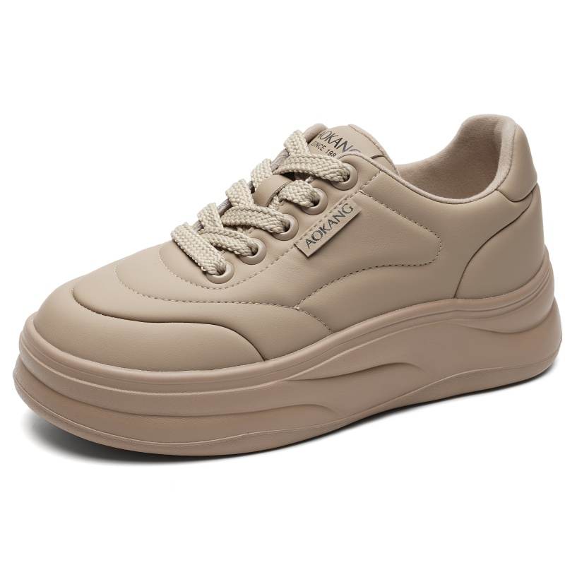 AOKANG Low top Skateboard Shoes Women's Apricot