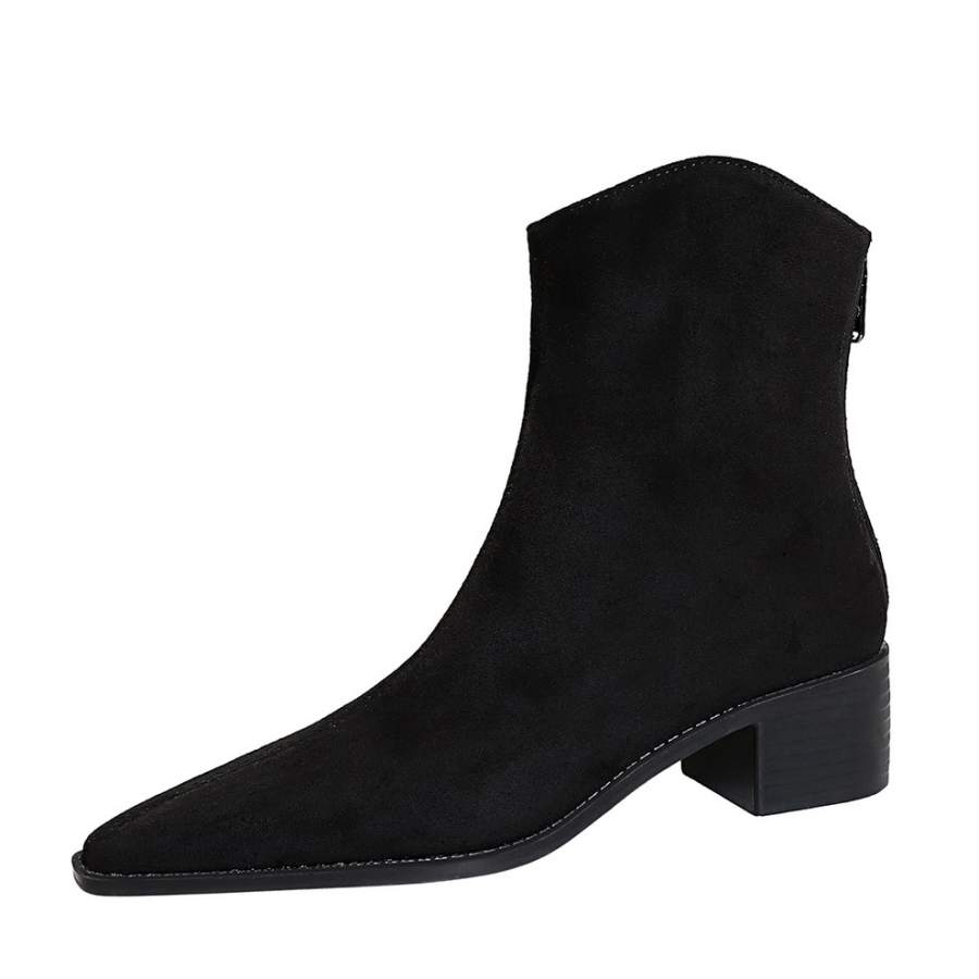 BIGTREE BIGTREE Ankle Boots Women's Black/Dark Brown