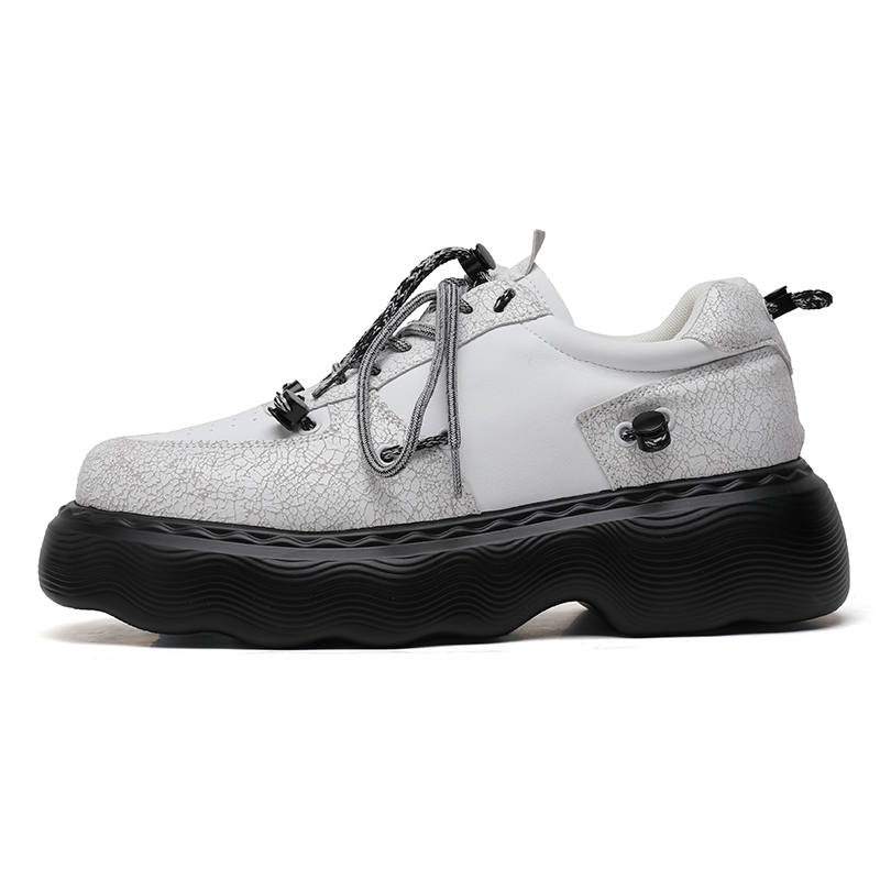PINYI PINYI Microfiber Leather Casual Shoes Men's White