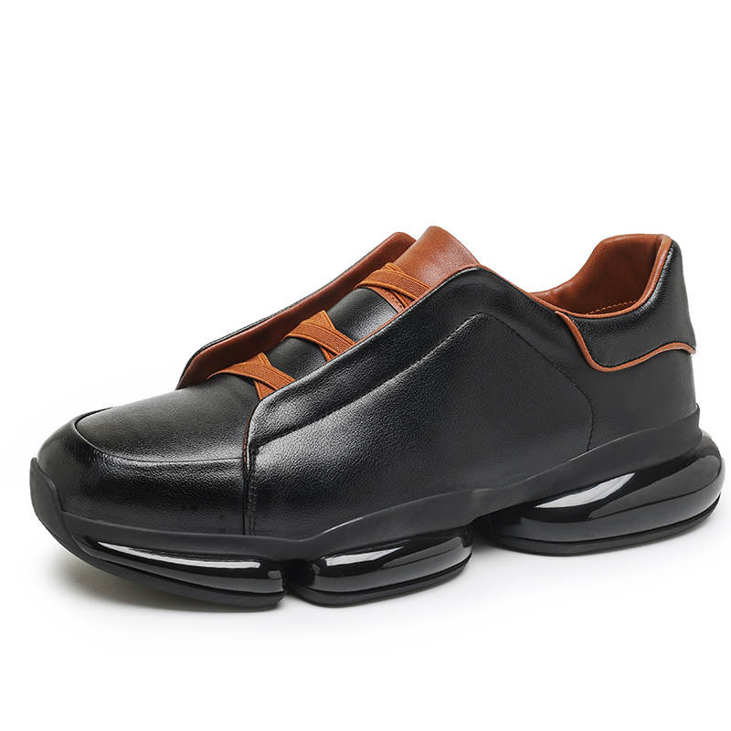 GONGNIULEITING Cow Split Leather Slip Resistant, Abrasion Resistant, Height Increasing