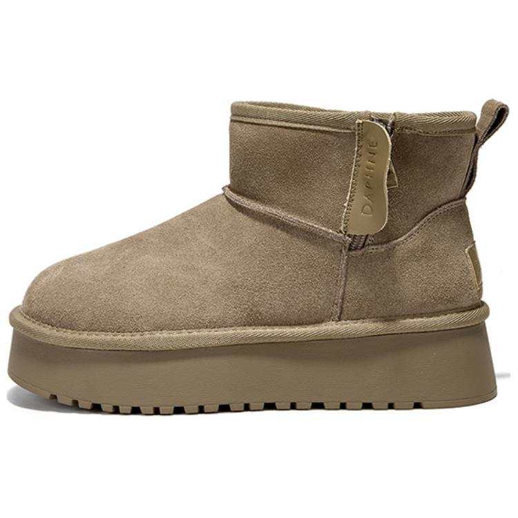 DAPHNE DAPHNE PU Abrasion Resistant Short Snow Boots Women's