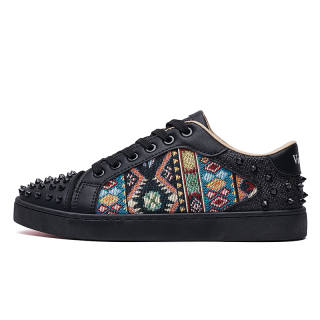VANSSI Low top Skateboard Shoes Men's Black