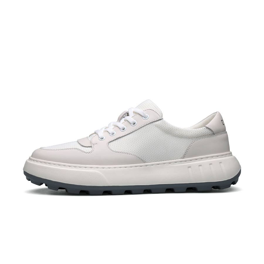 D:FUSE SCANDINAVIA D FUSE SCANDINAVIA Textile, Cow Leather Low top Casual Shoes Men's White