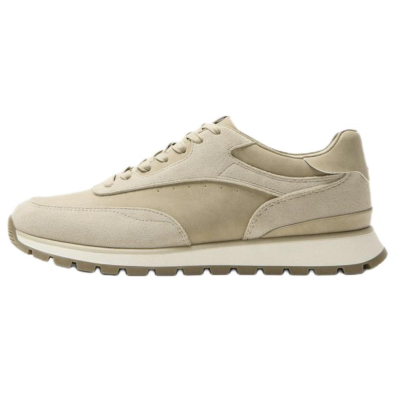 ZARA Low top Casual Shoes Men's Beige Yellow