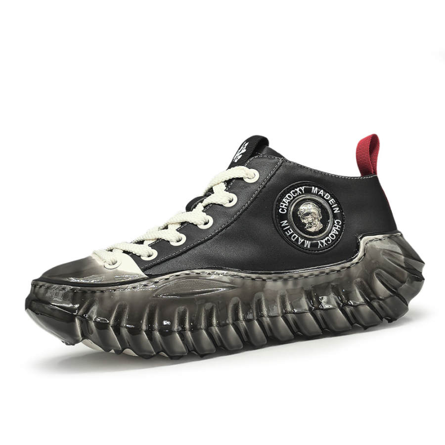 Devanro Devanro Top Grain Cow Leather Abrasion Resistant Breathable Height Increasing