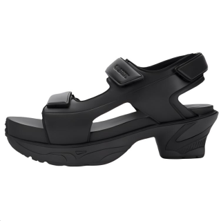 Untitlab Microfiber Leather Beach Sandals Unisex Black
