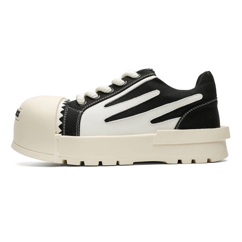 KACHILANG Fabric Slip Resistant Slip Resistant Low top Casual Shoes Unisex Black