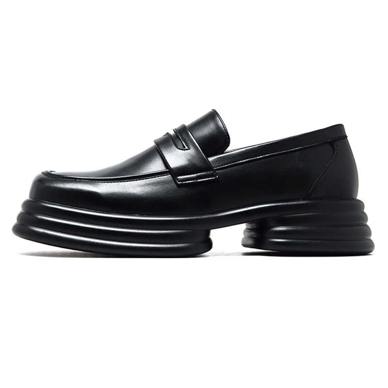 KAQIAODI Microfiber Leather Casual Shoes Men's Black
