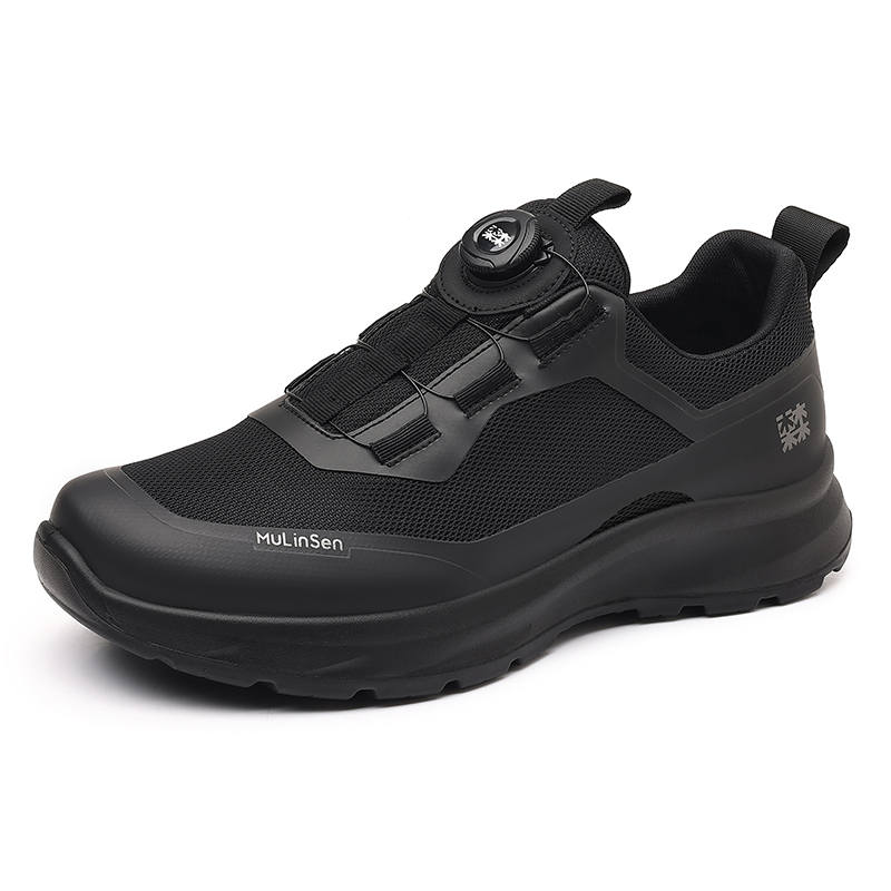 Mulinsen Cushioning Coverage Slip Resistant Low Top Casual Shoes Men's Black
