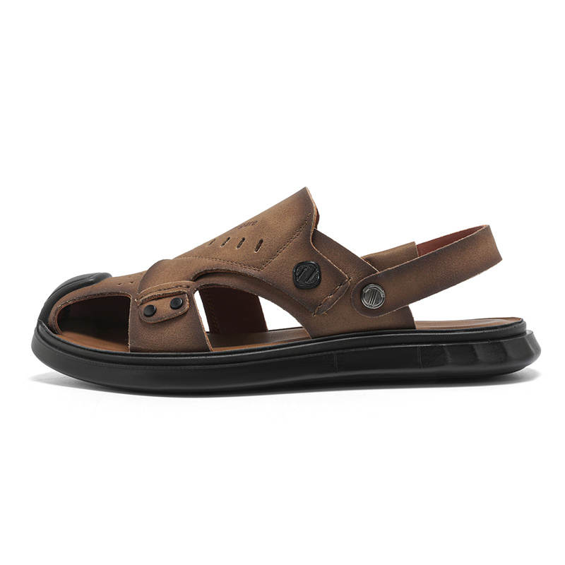 NAVIGARE Small Sailboat Beach Sandals Men's Khaki