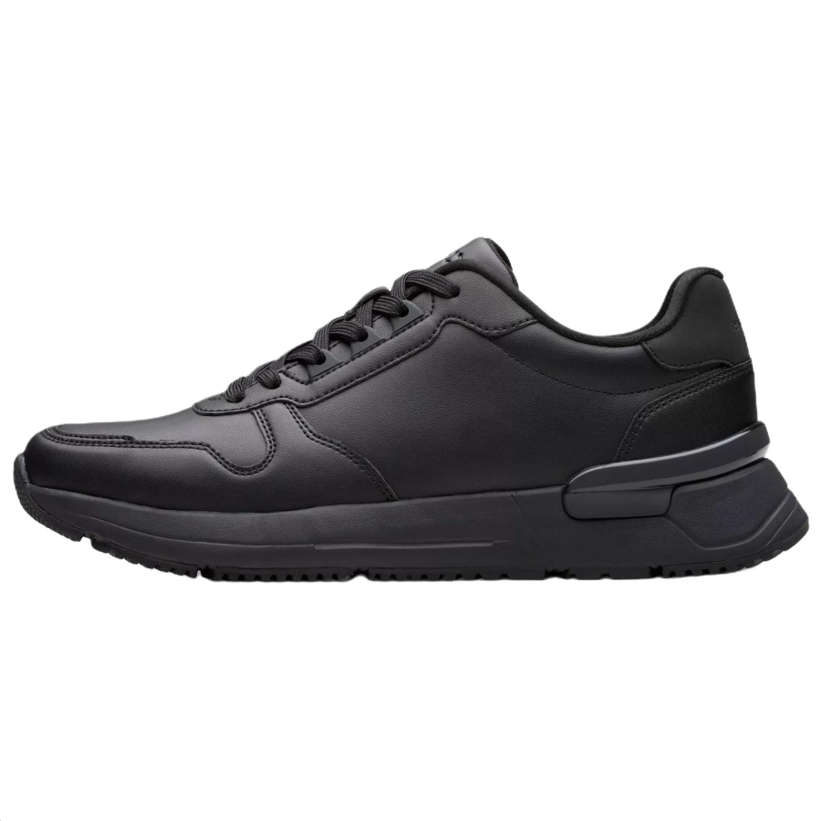 Clarks Elwick Lace Pu Low top Casual Shoes Men's Black