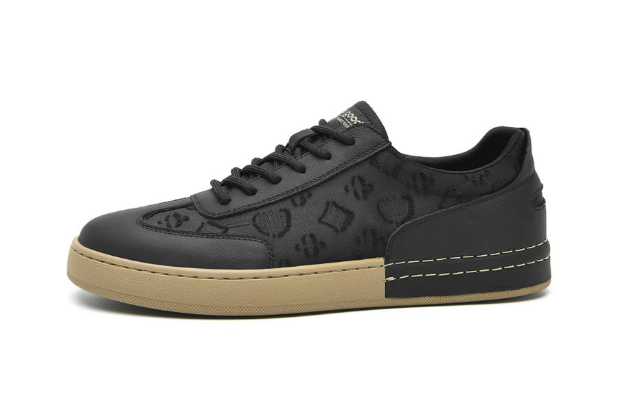 HLA Top Grain Cow Leather Breathable Low top Skateboard Shoes Men's